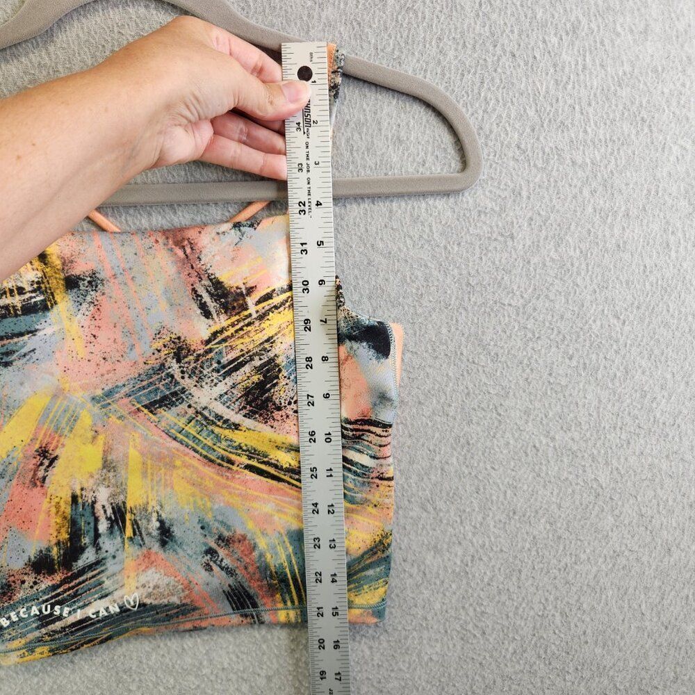 Athleta Girl Sports Bra Girls 12 Simone Biles Brushstroke Tank Because I Can - Picture 12 of 14